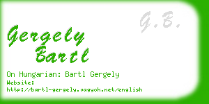 gergely bartl business card